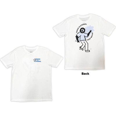 Calvin Harris: Unisex T-Shirt/Dance Eternal (White) (Back Print & Ex-Tour) (Large) Calvin Harris: Unisex T-Shirt/Dance Eternal (White) (Back Print & Ex-Tour) (Large)