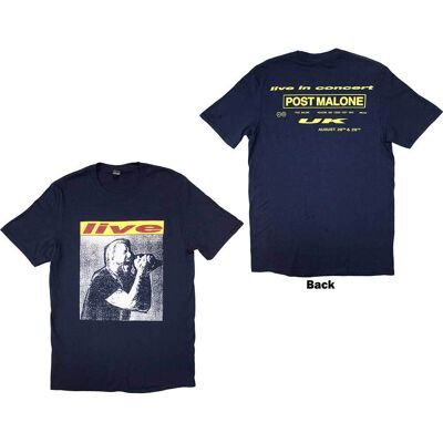 Post Malone Unisex XXL T-shirt - Live In Concert Post Malone Unisex XXL T-shirt - Live In Concert