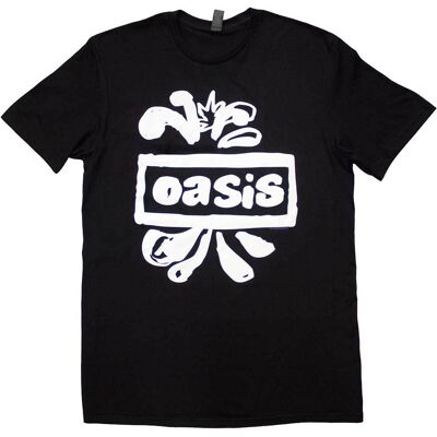Oasis: Unisex T-Shirt/Logo Splat (Black) (Large) Oasis: Unisex T-Shirt/Logo Splat (Black) (Large)