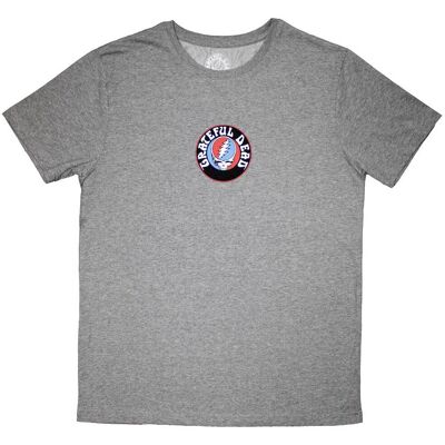 Grateful Dead: Unisex T-Shirt/Mini Steal Your Face Logo (Grey) (Large) Grateful Dead: Unisex T-Shirt/Mini Steal Your Face Logo (Grey) (Large)