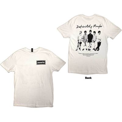 Oasis: Unisex T-Shirt/Definitely Maybe Promo (White) (Back Print) (XX-Large) Oasis: Unisex T-Shirt/Definitely Maybe Promo (White) (Back Print) (XX-Large)