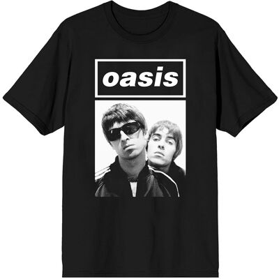 Oasis: Unisex T-Shirt/Noel & Liam Boxed Photo (Black) (XX-Large) Oasis: Unisex T-Shirt/Noel & Liam Boxed Photo (Black) (XX-Large)
