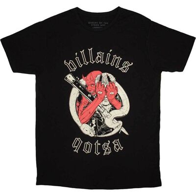Queens Of The Stone Age: Unisex T-Shirt/Villains (Black) (XX-Large) Queens Of The Stone Age: Unisex T-Shirt/Villains (Black) (XX-Large)