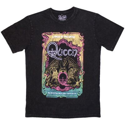 Queen: Unisex Stone Wash T-Shirt/A Night At The Opera Tour '76 (Black) (Large) Queen: Unisex Stone Wash T-Shirt/A Night At The Opera Tour '76 (Black) (Large)