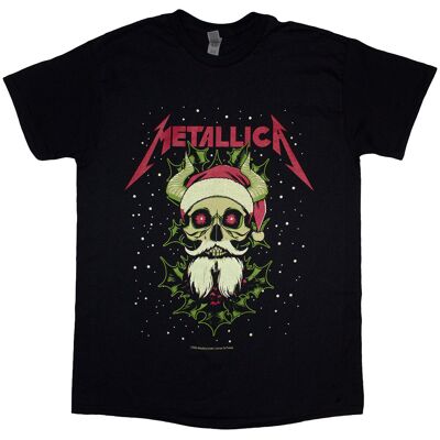 Metallica: Unisex T-Shirt/Santa Horns (Black) (Large) Metallica: Unisex T-Shirt/Santa Horns (Black) (Large)