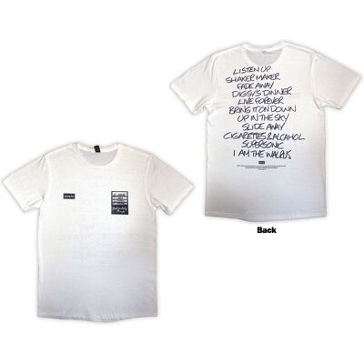 Oasis: Unisex T-Shirt/Definitely Maybe AAA Setlist (White) (Back Print) (XX-Large) Oasis: Unisex T-Shirt/Definitely Maybe AAA Setlist (White) (Back Print) (XX-Large)