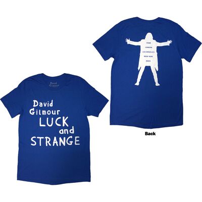David Gilmour Blå XXL Unisex T-Shirt - Luck & Strange Logo David Gilmour Blå XXL Unisex T-Shirt - Luck & Strange Logo