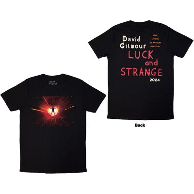 David Gilmour: Unisex T-Shirt/Luck & Strange Stage Shot (Black) (Back Print & Ex-Tour) (Large) David Gilmour: Unisex T-Shirt/Luck & Strange Stage Shot (Black) (Back Print & Ex-Tour) (Large)