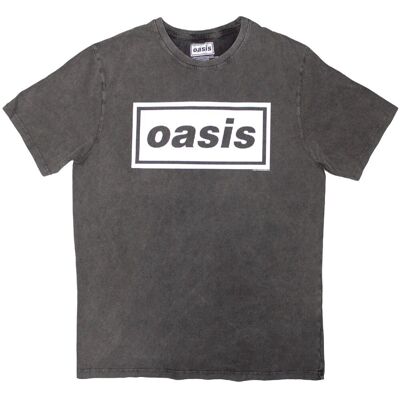 Oasis: Unisex Stone Wash T-Shirt/Decca Logo (Charcoal Grey) (XX-Large) Oasis: Unisex Stone Wash T-Shirt/Decca Logo (Charcoal Grey) (XX-Large)
