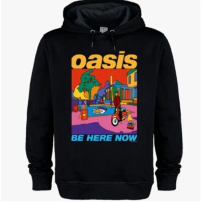 Oasis: Be Here Now Colour Amplified Black Large Hoddie Oasis: Be Here Now Colour Amplified Black Large Hoddie