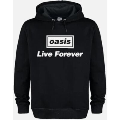 Oasis: Live Forever Title Amplified Black Large Hoodie Oasis: Live Forever Title Amplified Black Large Hoodie