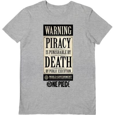 One Piece: (Live Action Warning) Grey Unisex T-Shirt Extra Large One Piece: (Live Action Warning) Grey Unisex T-Shirt Extra Large
