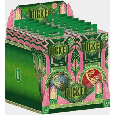 Wicked: Shiz Pin Assortment 12pc Cdu - Shiz Pin / Glindas Shiz Pin (6 of Each) Wicked: Shiz Pin Assortment 12pc Cdu - Shiz Pin / Glindas Shiz Pin (6 of Each)