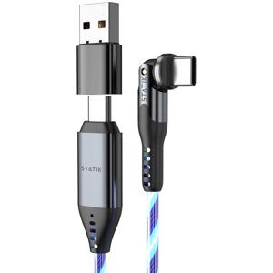 Statik PowerPivot Pro - 360° roterande & lysande USB-C-kabel Statik PowerPivot Pro - 360° roterande & lysande USB-C-kabel