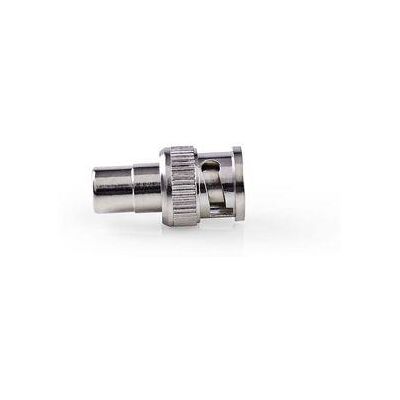 Nedis BNC Adapter BNC Hane RCA Hona Nickelplaterad 50 Ohm Rak Metall Silver 10 st. Kuvert Nedis BNC Adapter BNC Hane RCA Hona Nickelplaterad 50 Ohm Rak Metall Silver 10 st. Kuvert