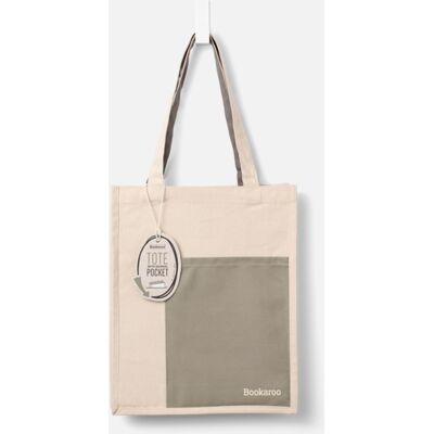 If plc Bookaroo Tote Bag - Fern & Cream If plc Bookaroo Tote Bag - Fern & Cream
