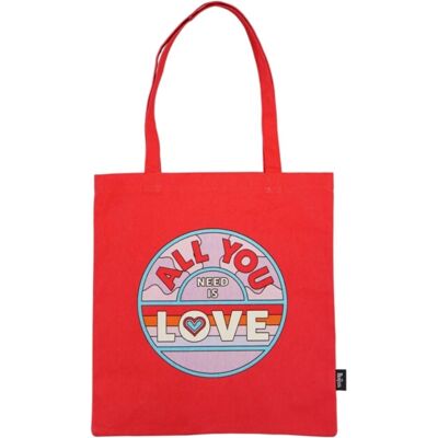 Beatles: Shopper Recycled Cotton Tote Bag - The Beatles (All You Need is Love) Beatles: Shopper Recycled Cotton Tote Bag - The Beatles (All You Need is Love)