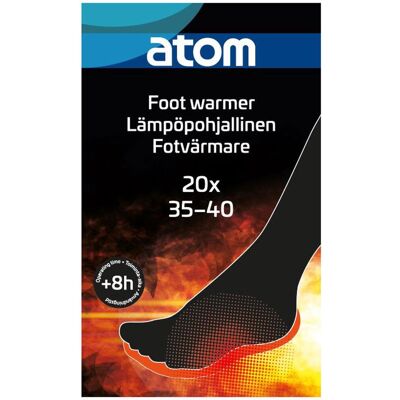 Atom Termiska Inläggssulor - Storlek 35-40 - 20 st. Atom Termiska Inläggssulor - Storlek 35-40 - 20 st.