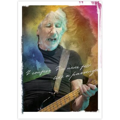 Pink Floyd: Konsttryck Roger Waters (30x40cm) Pink Floyd: Konsttryck Roger Waters (30x40cm)