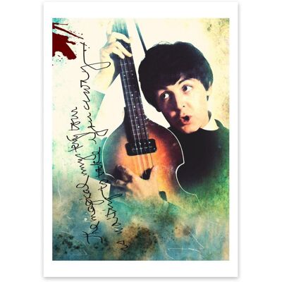 Beatles: Konsttryck Paul Mccartney (30x40cm) Beatles: Konsttryck Paul Mccartney (30x40cm)