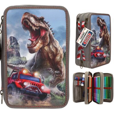 Dino World - Triple Pencil Case NEW WORLD Dino World - Triple Pencil Case NEW WORLD