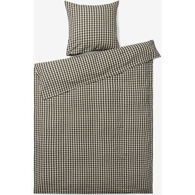 Juna ekologiskt sängklädesset 140x200 - Svart/Sand Juna ekologiskt sängklädesset 140x200 - Svart/Sand