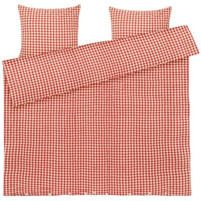 Juna - Bæk&Bølge Bed Linen 200x220 cm - Red & Yellow Juna - Bæk&Bølge Bed Linen 200x220 cm - Red & Yellow