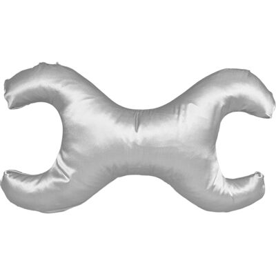 Save My Face - La Petite Small Pillow w. 100% Silk Cover Silver Save My Face - La Petite Small Pillow w. 100% Silk Cover Silver