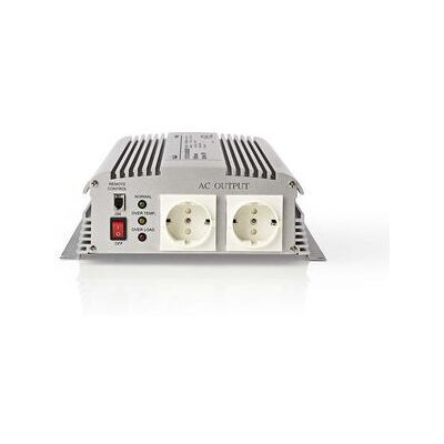 Nedis Växelriktare med modifierad sinusvåg Inspänning: 12 V DC Enhetens utgångsanslutning: Type F (CEE 7/3) 230 V AC 50 Hz 1700 W Toppeffekt: 3000 W Skruv terminal Silver Nedis Växelriktare med modifierad sinusvåg Inspänning: 12 V DC Enhetens utgångsanslutning: Type F (CEE 7/3) 230 V AC 50 Hz 1700 W Toppeffekt: 3000 W Skruv terminal Silver