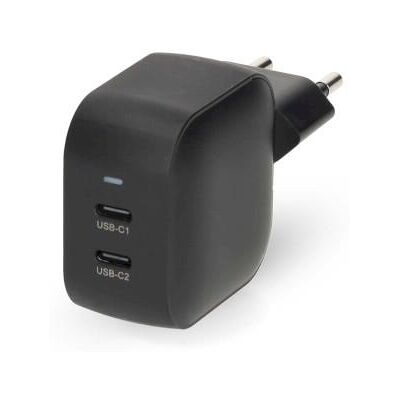 Nedis Väggladdare 35 W GaN PD3.0 1.75 / 2.33 / 2.92 / 3.0 A Antal utgångar: 2 2x USB-C(tm) Automatiskt val av Spänning Svart Nedis Väggladdare 35 W GaN PD3.0 1.75 / 2.33 / 2.92 / 3.0 A Antal utgångar: 2 2x USB-C(tm) Automatiskt val av Spänning Svart