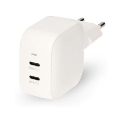 Nedis Väggladdare 35 W GaN PD3.0 1.75 / 2.33 / 2.92 / 3.0 A Antal utgångar: 2 2x USB-C(tm) Automatiskt val av Spänning Vit Nedis Väggladdare 35 W GaN PD3.0 1.75 / 2.33 / 2.92 / 3.0 A Antal utgångar: 2 2x USB-C(tm) Automatiskt val av Spänning Vit
