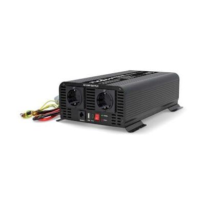 Nedis Strömväxelriktare Inspänning: 24 V DC Enhetens utgångsanslutning: Type F (CEE 7/3) / USB-A / 1x USB-C(tm) 230 V AC 50 Hz 1000 W Toppeffekt: 2000 W Skruv terminal Ren sinusvåg Säkring Svart Nedis Strömväxelriktare Inspänning: 24 V DC Enhetens utgångsanslutning: Type F (CEE 7/3) / USB-A / 1x USB-C(tm) 230 V AC 50 Hz 1000 W Toppeffekt: 2000 W Skruv terminal Ren sinusvåg Säkring Svart
