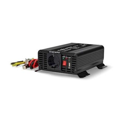 Nedis Strömväxelriktare Inspänning: 12 V DC Enhetens utgångsanslutning: Type F (CEE 7/3) / USB-A / 1x USB-C(tm) 230 V AC 50 Hz 300 W Toppeffekt: 600 W Skruv terminal Ren sinusvåg Säkring Svart Nedis Strömväxelriktare Inspänning: 12 V DC Enhetens utgångsanslutning: Type F (CEE 7/3) / USB-A / 1x USB-C(tm) 230 V AC 50 Hz 300 W Toppeffekt: 600 W Skruv terminal Ren sinusvåg Säkring Svart