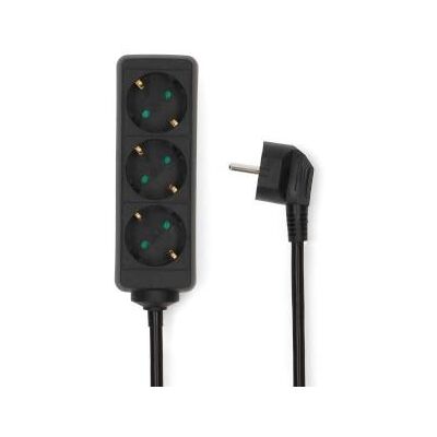 Nedis förgreningslist - 3 uttag - 3m kabel - Jordad kontakt / Typ F Nedis förgreningslist - 3 uttag - 3m kabel - Jordad kontakt / Typ F