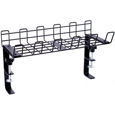 DESIRE2 Deskmate Cable Basket Clamp Mount Black DESIRE2 Deskmate Cable Basket Clamp Mount Black