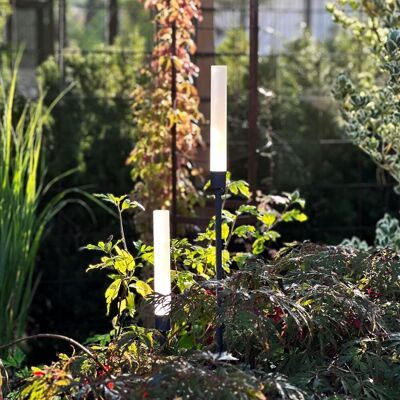 LightsOn: Frost Ljuspelare 126 + 91 cm 2-pack Grå LightsOn: Frost Ljuspelare 126 + 91 cm 2-pack Grå