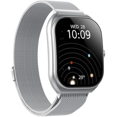 Celly: Trainerwide Smartwatch Milanese mesh Silver Celly: Trainerwide Smartwatch Milanese mesh Silver