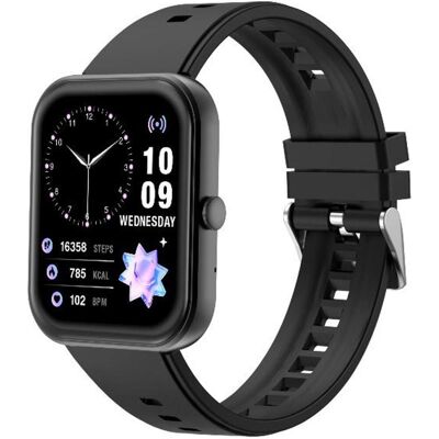 Celly: Smartwatch rektangulär AMOLED-display Trainerwatch3 Svart Celly: Smartwatch rektangulär AMOLED-display Trainerwatch3 Svart