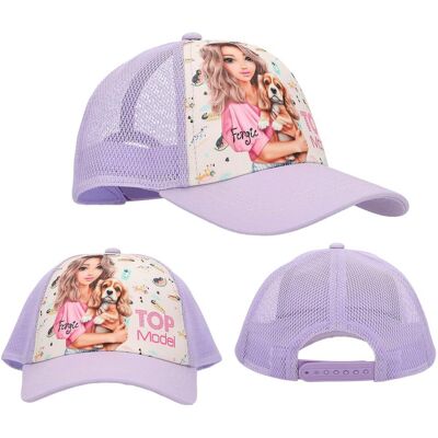 Topmodel - Printed Cap SUNNY DOG - Purple and Light Yellow Topmodel - Printed Cap SUNNY DOG - Purple and Light Yellow