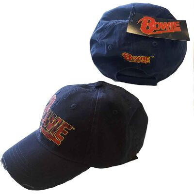 David Bowie: Unisex Baseball Cap/Flash Logo (Black) David Bowie: Unisex Baseball Cap/Flash Logo (Black)