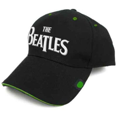 The Beatles: Unisex Baseball Cap/Drop T Logo Sandwich Peak (Black) (Badge) The Beatles: Unisex Baseball Cap/Drop T Logo Sandwich Peak (Black) (Badge)