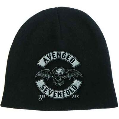 Avenged Sevenfold: Unisex Beanie Hat/Death Bat Crest (Black) Avenged Sevenfold: Unisex Beanie Hat/Death Bat Crest (Black)