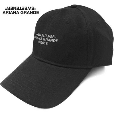 Ariana Grande: Unisex Baseball Cap/Sweetener 2 (Black) Ariana Grande: Unisex Baseball Cap/Sweetener 2 (Black)
