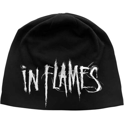 In Flames: Unisex Beanie Hat/Logo (Black) In Flames: Unisex Beanie Hat/Logo (Black)