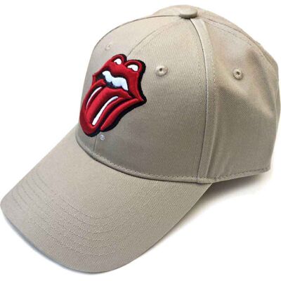 The Rolling Stones: Unisex Baseball Cap/Classic Tongue (Sand) The Rolling Stones: Unisex Baseball Cap/Classic Tongue (Sand)