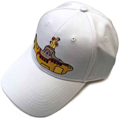 The Beatles: Unisex Baseball Cap/Yellow Submarine (White) The Beatles: Unisex Baseball Cap/Yellow Submarine (White)