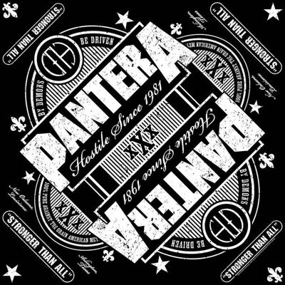 Pantera: Unisex Bandana/Stronger than all (Black) Pantera: Unisex Bandana/Stronger than all (Black)