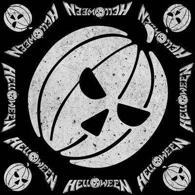 Helloween: Unisex Bandana/Pumpkin (Black) Helloween: Unisex Bandana/Pumpkin (Black)