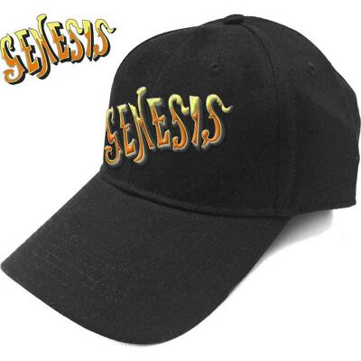 Genesis: Unisex Baseball Cap/Orange Classic Logo (Black) Genesis: Unisex Baseball Cap/Orange Classic Logo (Black)