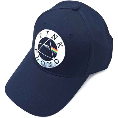 Pink Floyd: Unisex Baseball Cap/Circle Logo (Navy Blue) Pink Floyd: Unisex Baseball Cap/Circle Logo (Navy Blue)
